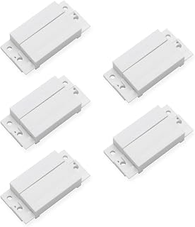 VictorsHome Magnetic Reed Switch NC NO COM Surface Mount Wired Door Window Contact Sensor with Cover for Home Security and Burglar Alarm Systems MC-31 5pcs