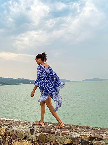 Moss Rose Women'S Swimsuit Cover Up Beach Kaftan For Bathing Suit With Floral Pattern thumb #2