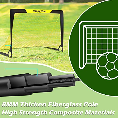 Happy Jump Soccer Goal Pop Up Foldable Soccer Net For Backyard 3'X2'2", 1 Pack #TOP2