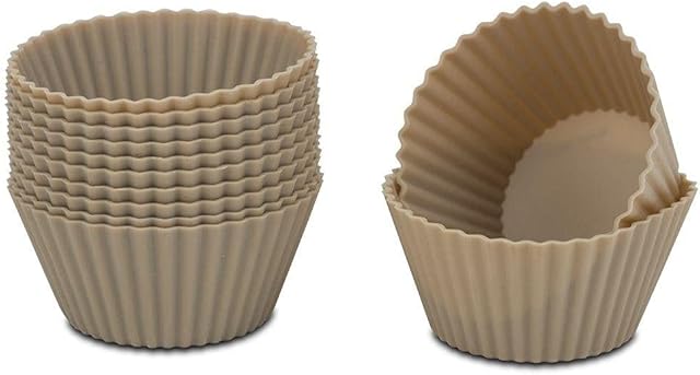 NAVA Foremki silikonowe wielokrotnego użytku, nie zawierają BPA, zestaw 12 sztuk, 6,5 cm