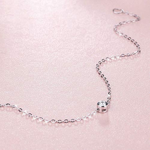 Daesar 18K White Gold Bracelet For Women, Women Bracelet Gold Elegant Silver Diamond Bracelet Ladies White Gold Bracelet Charm #TOP5