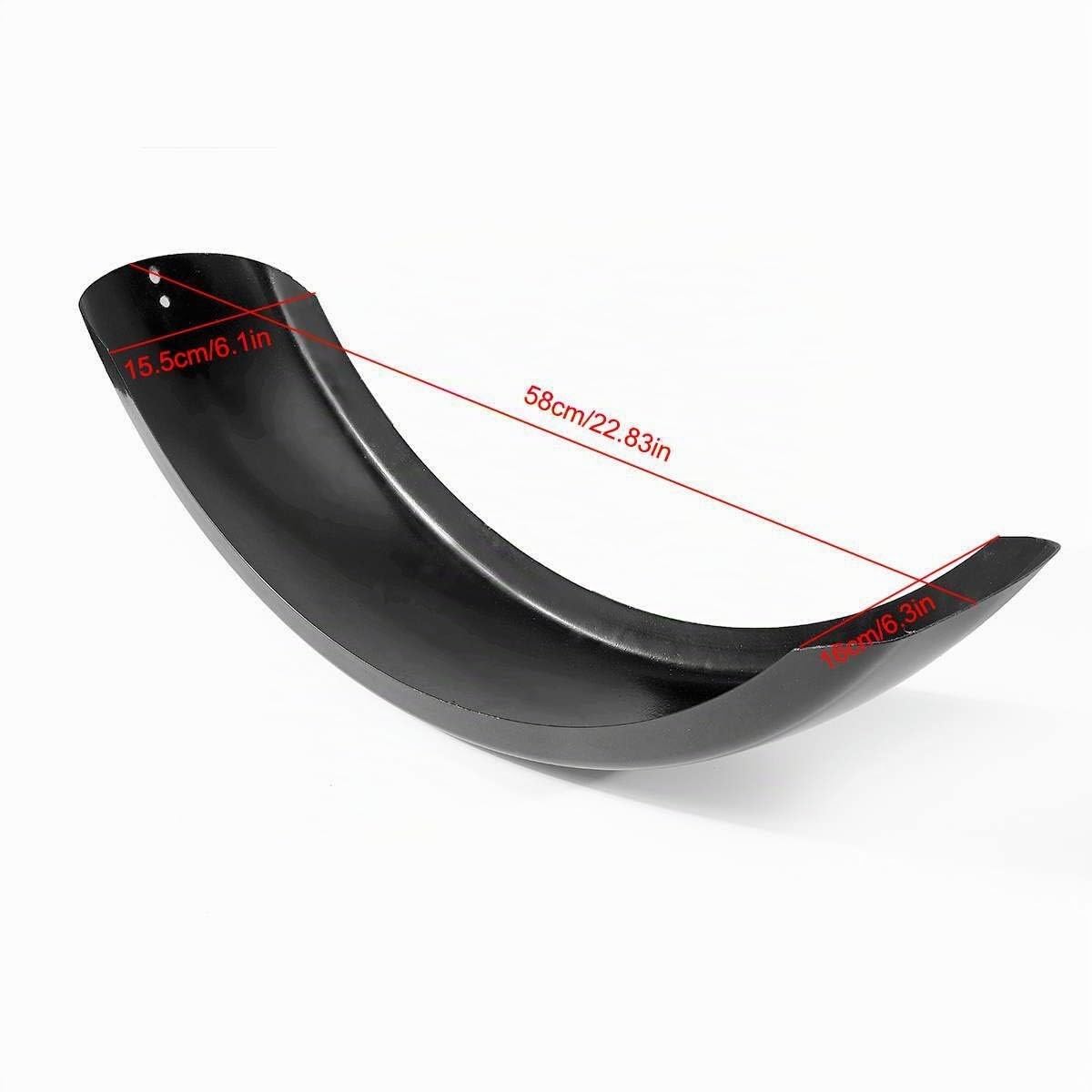 XIOSOIAHOU Garde-Boue 6.1" Moto Bavettes Acier Inoxydable Harley Bobber Chopper