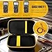 COMECASE Hard Carrying Case for Fluke 117 115 116 101 107 Digital Multimeter - Shockproof Protective Bag with Handle, Mesh Pocket for Test Leads & Accessories (Black+Inside Black)