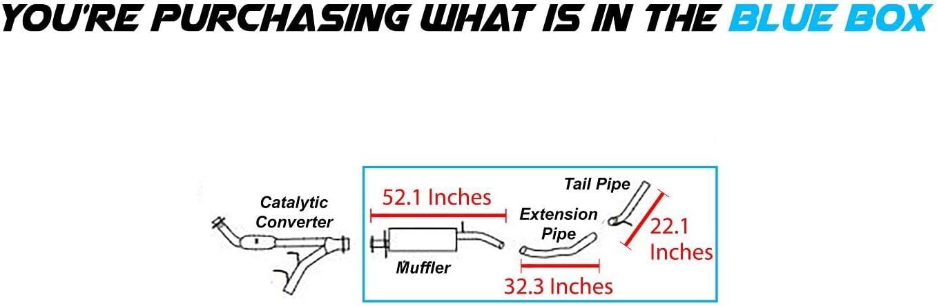 Northeastern Exhaust Muffler Pipe Exhaust System fits 2003-2006 Ford Expedition 5.4L