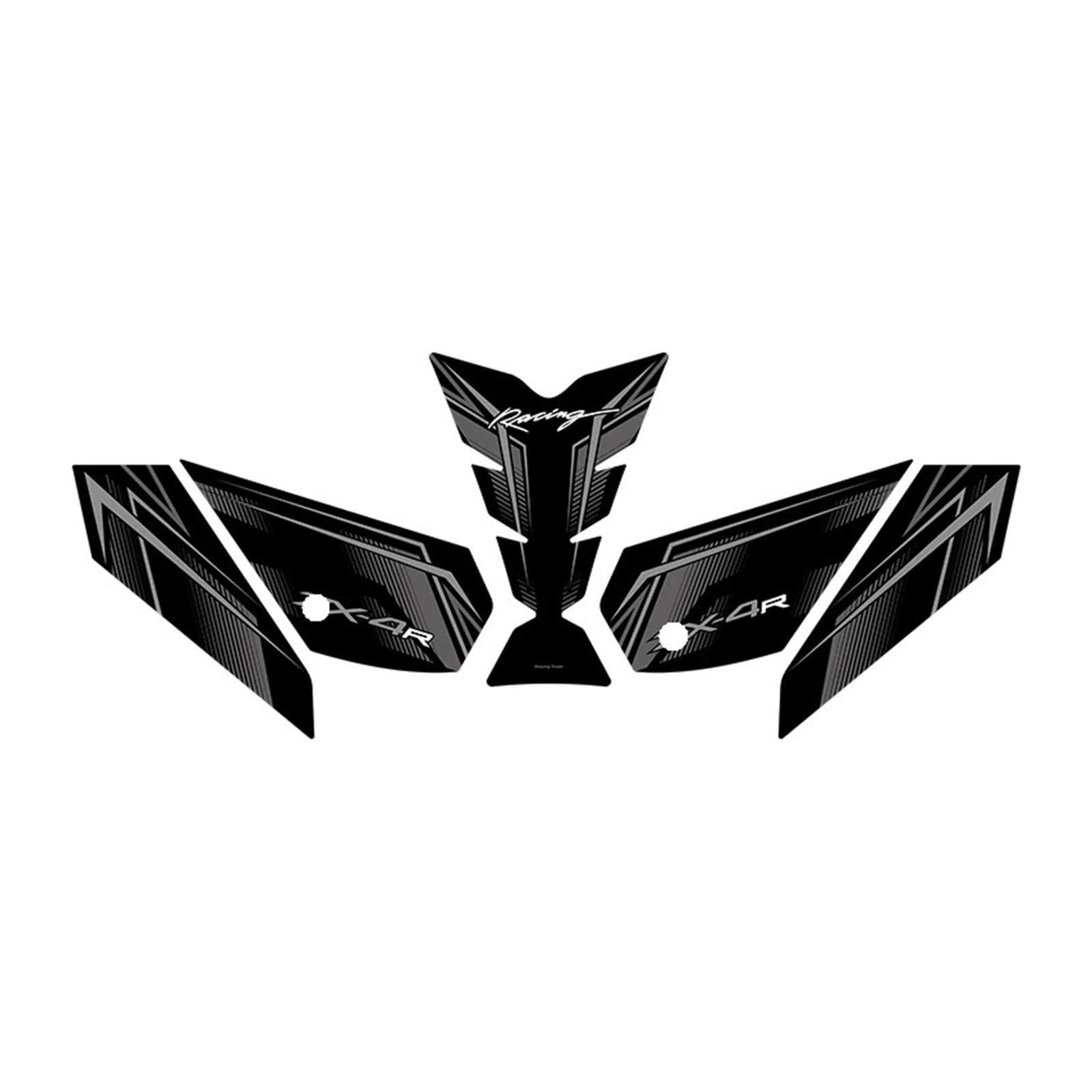 for Kawas&AKI ZX4R 4RR Motorcycle Accessories Gas Fuel Pad Decoration Refit Decals of Fuel Tank Protection Stickers Kits Fuel Tanks Pads