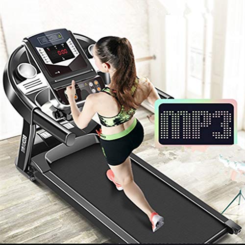 Image of Household Treadmill, LED Screen Ultra-Quiet Shock Absorption Walking Machine, Indoor Mini Folding Gym Equipment with MP3