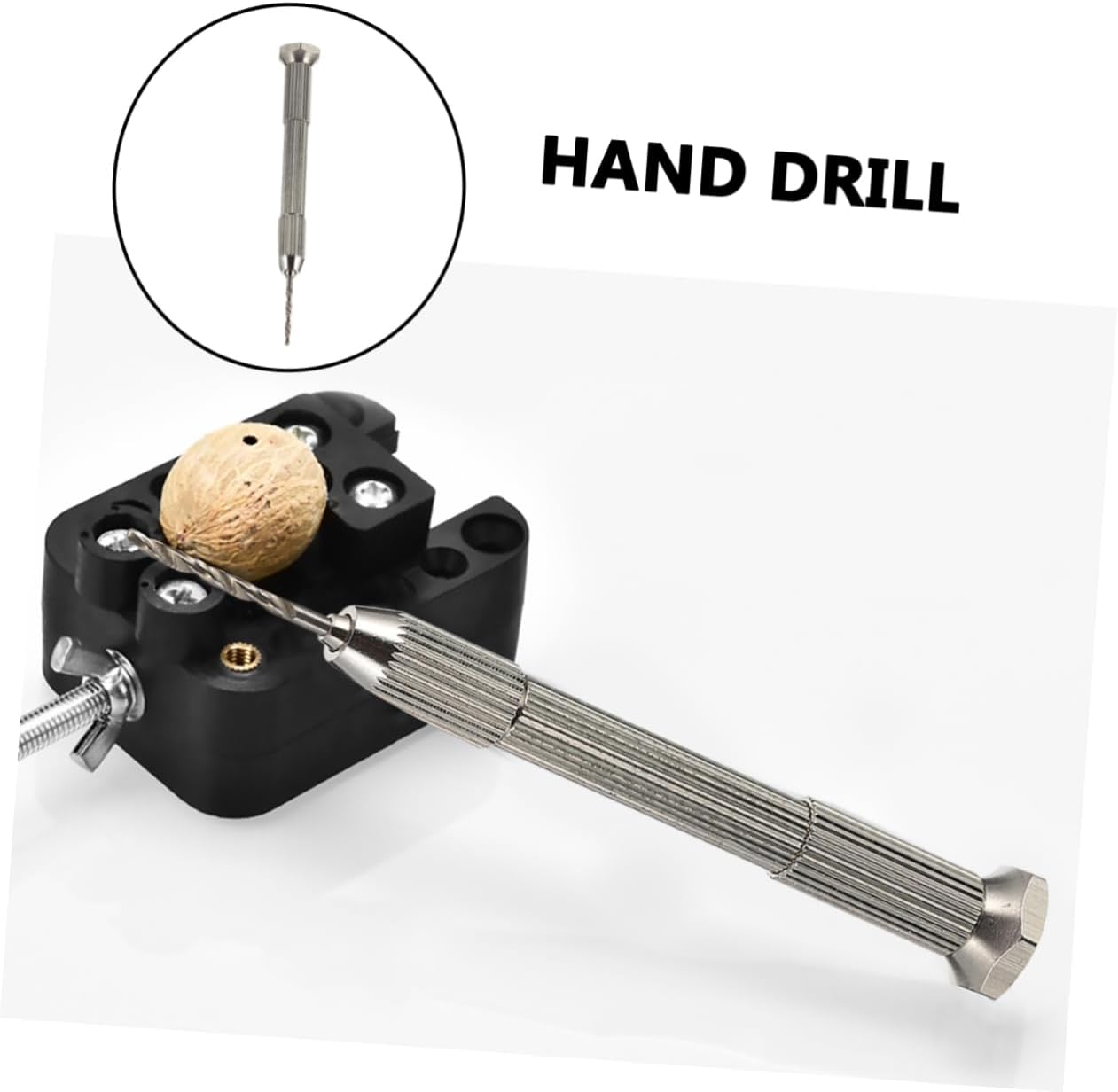 Hand Drill Precision Tool Manual Drill with Bits for Jewelry Crafting and Projects Compact Pin Vise for Accurate Drilling
