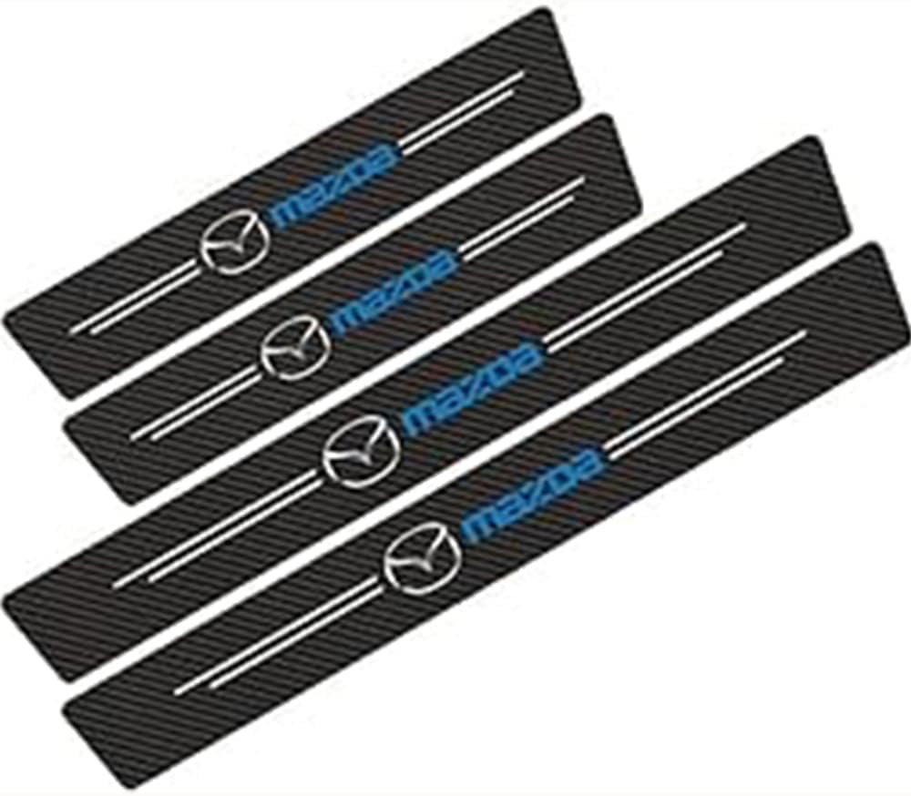 4 Adesivi Battitacco Per Mazda CX-30 - In Fibra Di Carbonio, Protezione Anti Graffi Per Portiere - Foto 11
