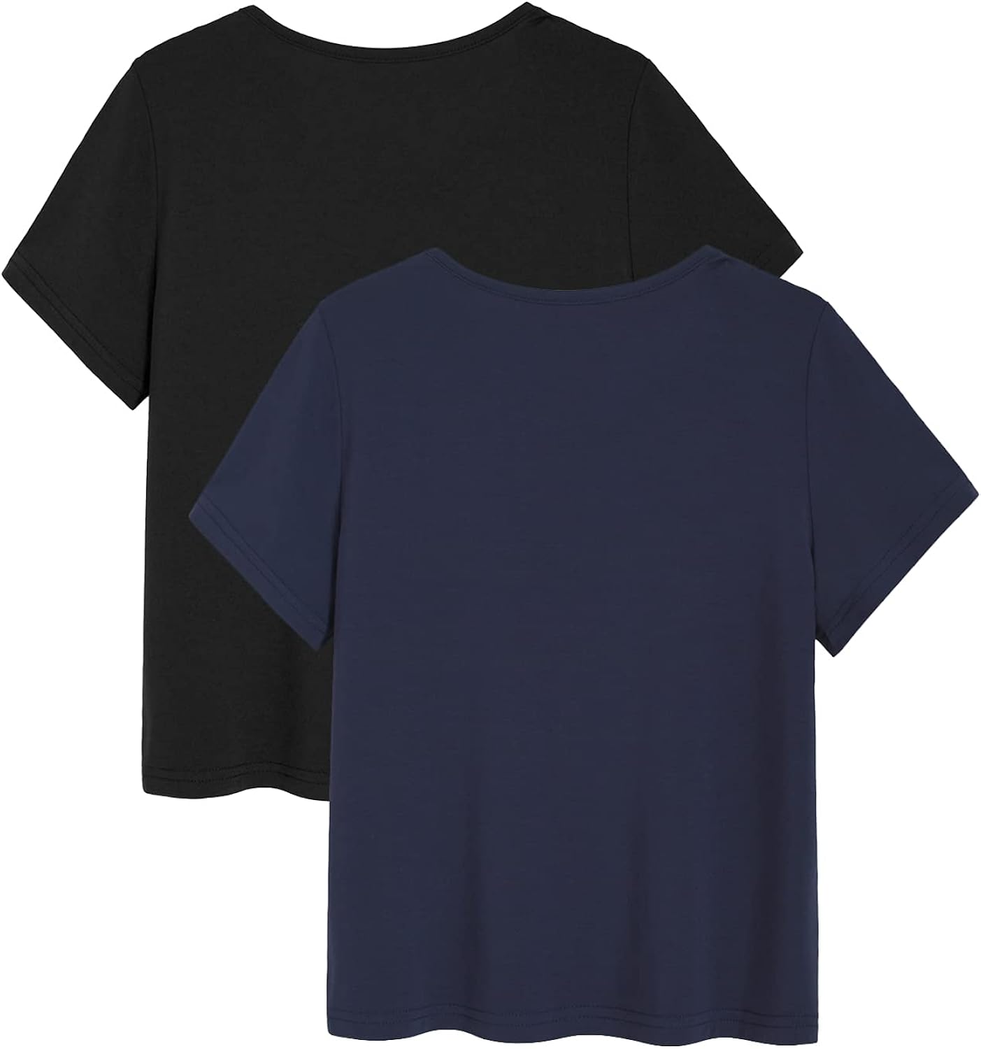 Latuza Boys' 2 Pack Bamboo Viscose T-Shirt Short Sleeve Top: Clothing