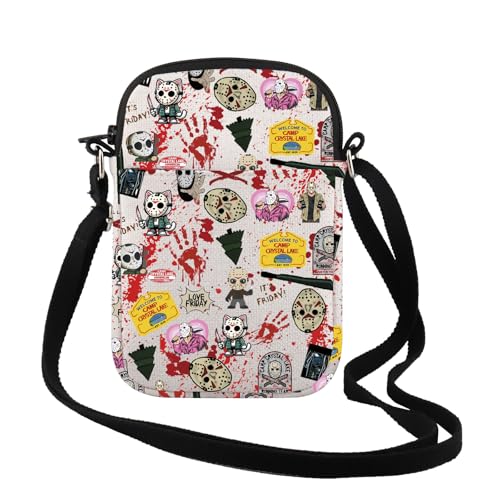 TSOTMO Horror Movie Lover Gift Halloween Camp Crystal Lake Crossbody Bag Movie Fan Gift for Mother Best Friends