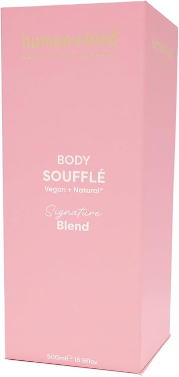 Human+Kind Limited Edition Signature Blend Body Soufflé Gift Set 500ml | Luxurious Whipped Moisturiser | Vegan & Cruelty-Free Hydration for Radiant, Silky-Smooth Skin (500ml Body Soufflé)