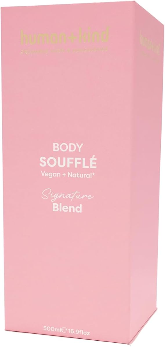 Human+Kind Limited Edition Signature Blend Body Soufflé Gift Set 500ml | Luxurious Whipped Moisturiser | Vegan & Cruelty-Free Hydration for Radiant, Silky-Smooth Skin (500ml Body Soufflé)