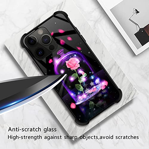 Compatible With Iphone 14 Pro Case, Beauty Or Beast Iphone 14 Pro Cases For Women Girls, Pattern Design Shockproof Anti-Scratch Organic Glass Case For Apple Iphone 14 Pro 6.1-Inch #TOP1