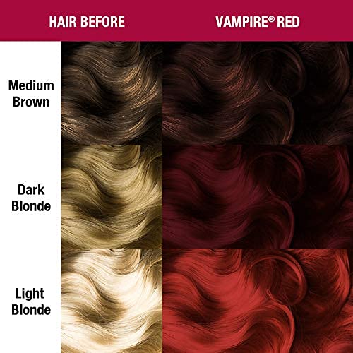 MANIC PANIC Classic Vampire Red Semi Permanent Hair Color - Deep Blood Red Hair Dye for Women & Men That Lasts 4-6 Weeks - Vegan, Ammonia & Cruelty-Free - Create & Mix Custom Shades (4oz / 2pk) - Thumbnail 3