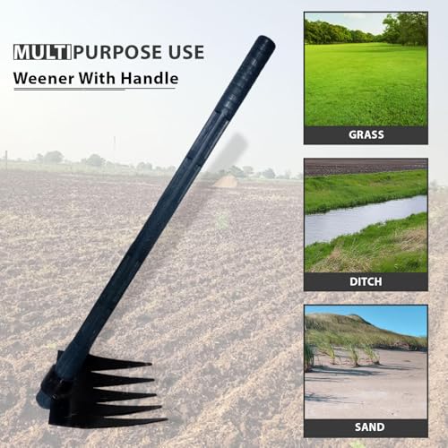Image of A to Z Hub GT Weeder Remover with Unbrackble Handle,Grass Remover,Lawn Remover,Hedge Cutter,Farm Lawn Remover,Garden Grass Cutter,Lawn Cutter Tool Garden Teeth Rake, Khapali,RAKE,Spade,Tiller,