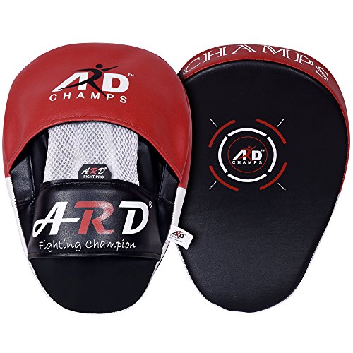 Ard Boxing Focus Target Mitts Hook & Jab Punching Pads Mma Thai Strike Kick Shield Training (Red) #TOP23
