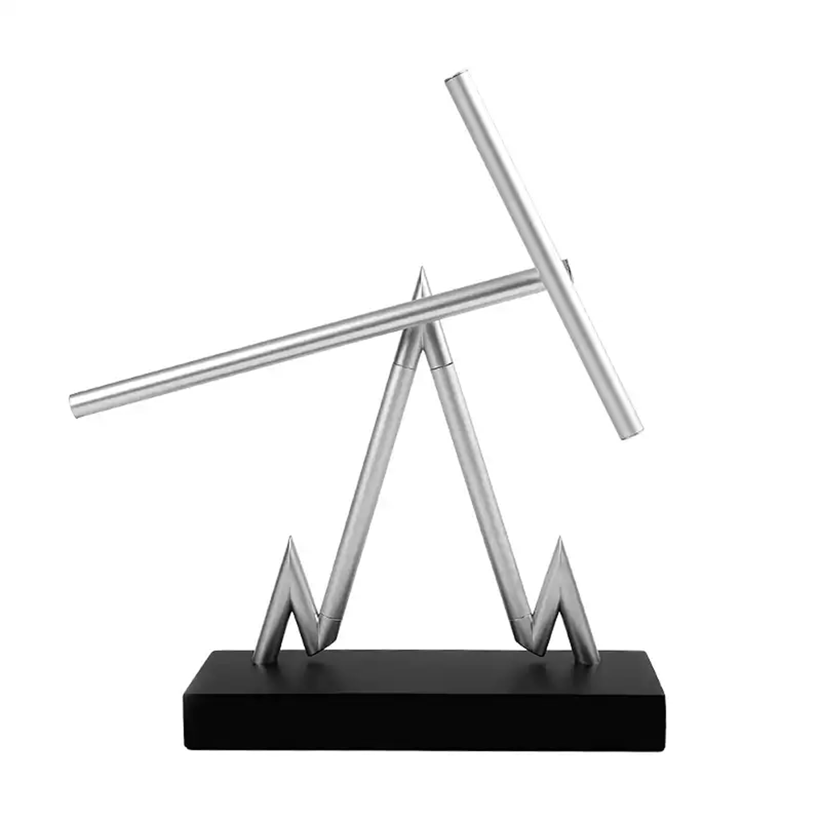 Péndulo de movimiento perpetuo de aluminio premium adorno Newton de alta ingeniería