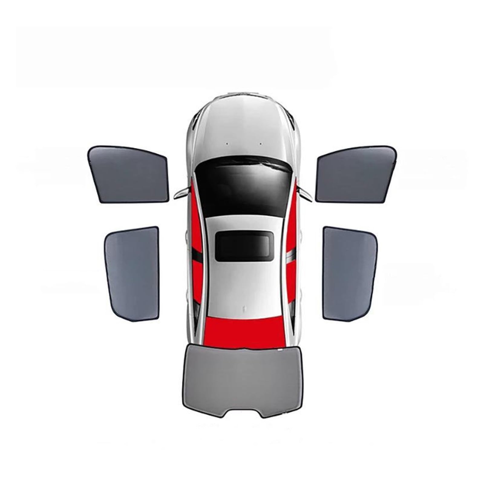 Parasoles de Coche Parasol Magnético para Coche Cortina Visera para Nissan para Tiida para Pulsar C12 2011-2023 C13 Coche Sun Shade Parasoles(5PCS)