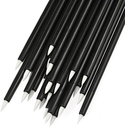 100PCS Disposable Eyeliner Makeup Brushes Applicator Cosmetic Eye Wands (Black)
