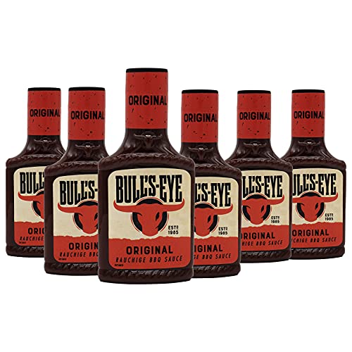 Bull's Eye Sauce BBQ Original - Salsa para barbacoa (300 ml, 6 botellas)