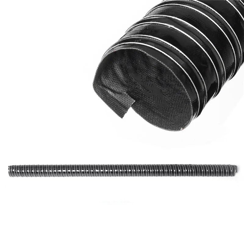 Aspirazione aria fredda Tubo di aspirazione aria per cappa per auto per ventilazione filtro flessibile 76/70/63/60/57/51/45mm Kit aspirazione aria fredda(60mm)
