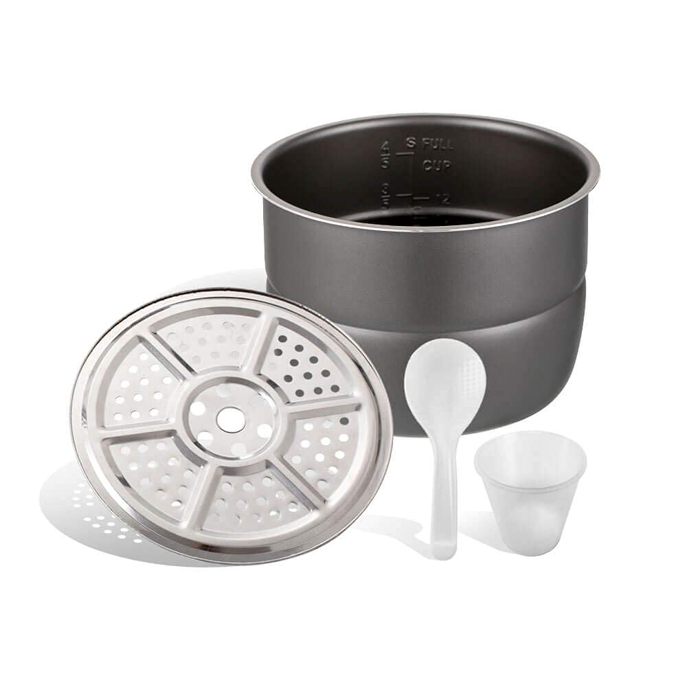 gridinlux® | Olla Eléctrica Programable Multifunción | 14 Programas | Capacidad 6L | Función de Freir | Táctil | Sistema de Seguridad | Incluye Accesorios y Recetario. Cocina Fácil