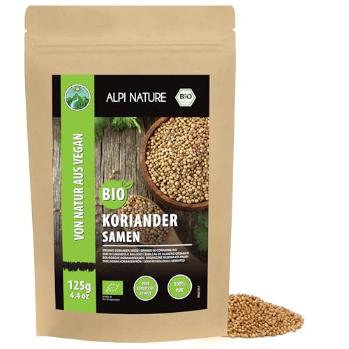 Alpi Nature Koriandersamen BIO ganz 125g, Koriander Samen zum Kochen, Garam Masala und Pickles
