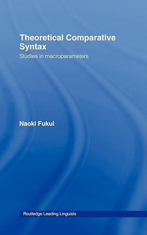 Theoretical Comparative Syntax: Studies in Macroparameters-Wow! eBook