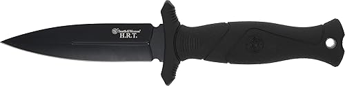 Smith & Wesson Cuchillo de hoja fija SS de alto carbono de 8.5 pulgadas con hoja de borde falso de 4 pulgadas para supervivencia táctica al aire