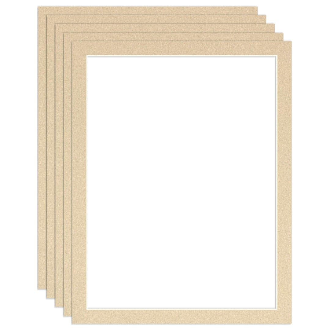 Procut Global 90x70cm Ivory Picture Mounts to Fit 80x60cm Aperture - Precision Cut Cardboard Photo Mount - Ideal for Frames, Prints, Artwork & Certificates - Sizes & Colours Available - 5 Pack