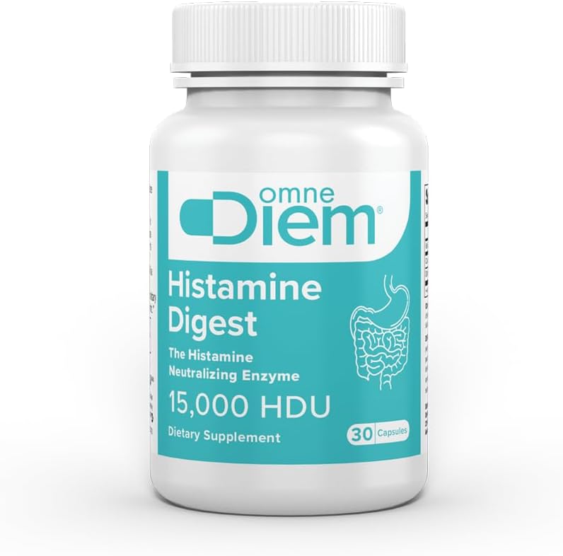 Omne Diem Histamine Digest 15000 HDU DAO Enzyme Supplement (Diamine Oxidase) 30 Caps – Histamine Digestive Support for Histamine-Rich Foods – DAO Enzymes for Gut Health & Histamine Metabolism