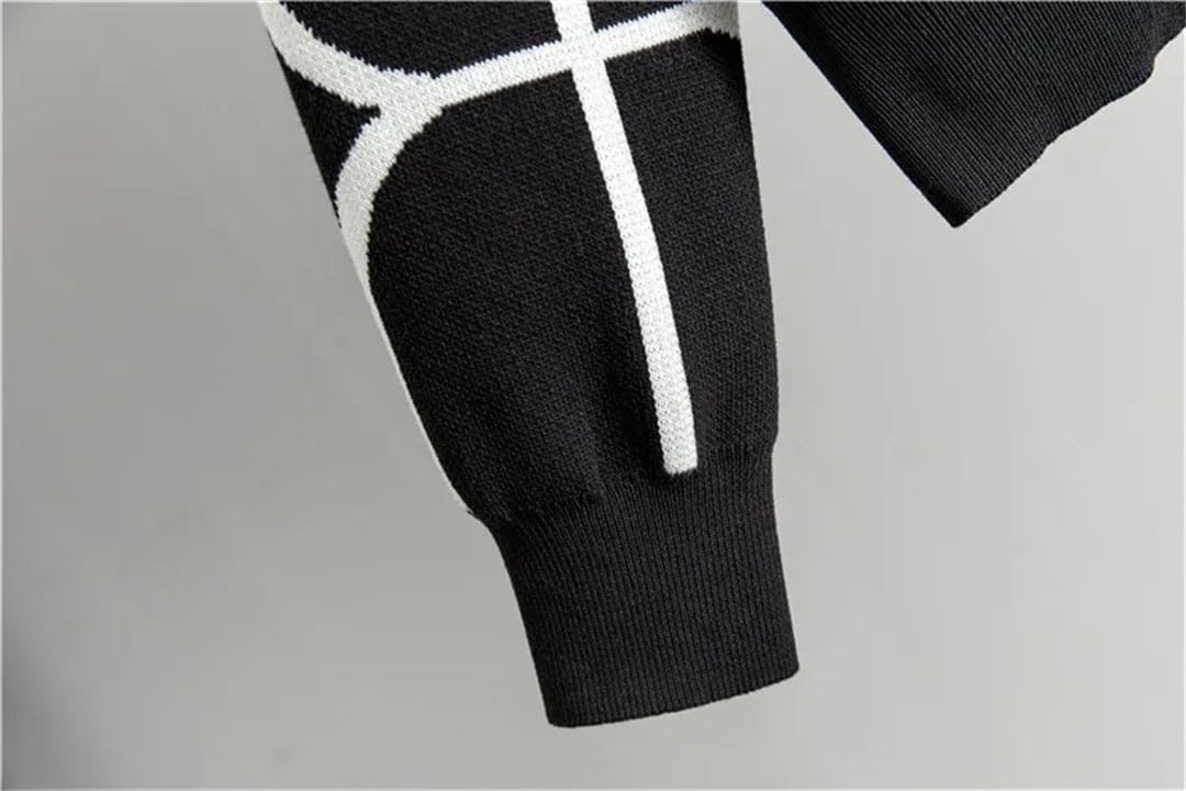 Set maglione da donna con scollo a V e stampa a maniche lunghe cardigan cappotti abiti a vita alta pantaloni a gamba larga
