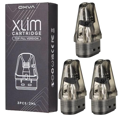 Oxva Xlim Pods [0.8] Xlim V3 Pods 3 Pack - Compatible with Oxva Xlim Pro 3 - Xlim Pro 2 Pods - Xlim 3 Ultra Vape Kit 2ml Refillable Cartridge Mesh Coil No Nicotine Xlim V3 0.8