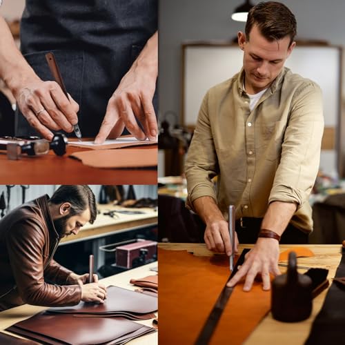 Yuqutum Percision Leather Knife, Pointed Leather Cutting Knife Wooden Handle with Protective Case, for Cutting, Skiving & Artistic Project by Yuqutum - Image 7