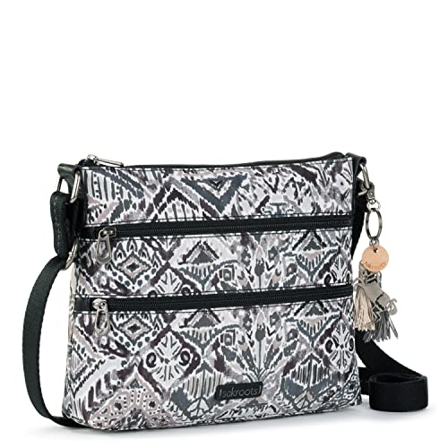 Image of Sakroots Artist Circle Basic Crossbody in Eco Twill, Adjustable Crossbody Strap