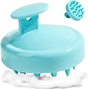 QIQI Scalp Massager Brush for Hair & Shampoo | Relaxing Head Massager with Soft Silicone Bristles | Deep Cleansing & Anti-Dandruff Tool for Men & Women(BLUE35) gallery image