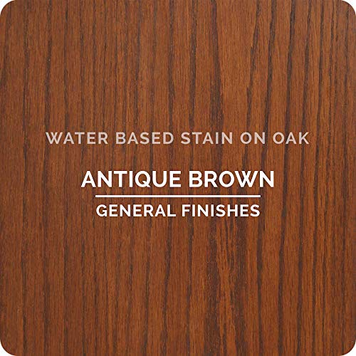 General Finishes Water Based Wood Stain, 1 Quart, Antique Brown General Finishes Water Based Wood Stain, 1 Quart, Antique Brown