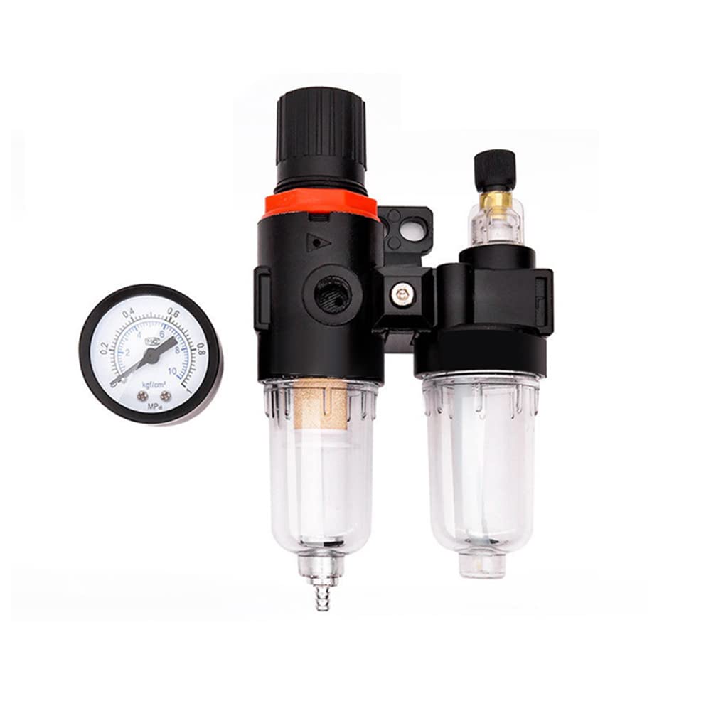 Filtro Aria Compressa Combo 1/4 NPT Con Regolatore E Lubrificatore - Separatore D'acqua E Olio