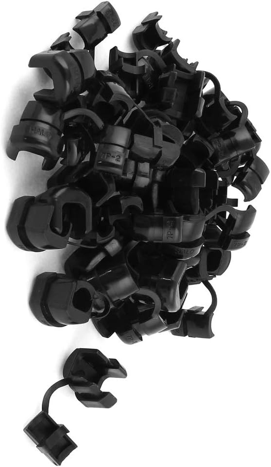 20 Pieces 10mm Electrical Boxes, Conduits and Accessories Diameter Plastic Flat Wire Clamps Strain Relief Box Bushings 7P-2