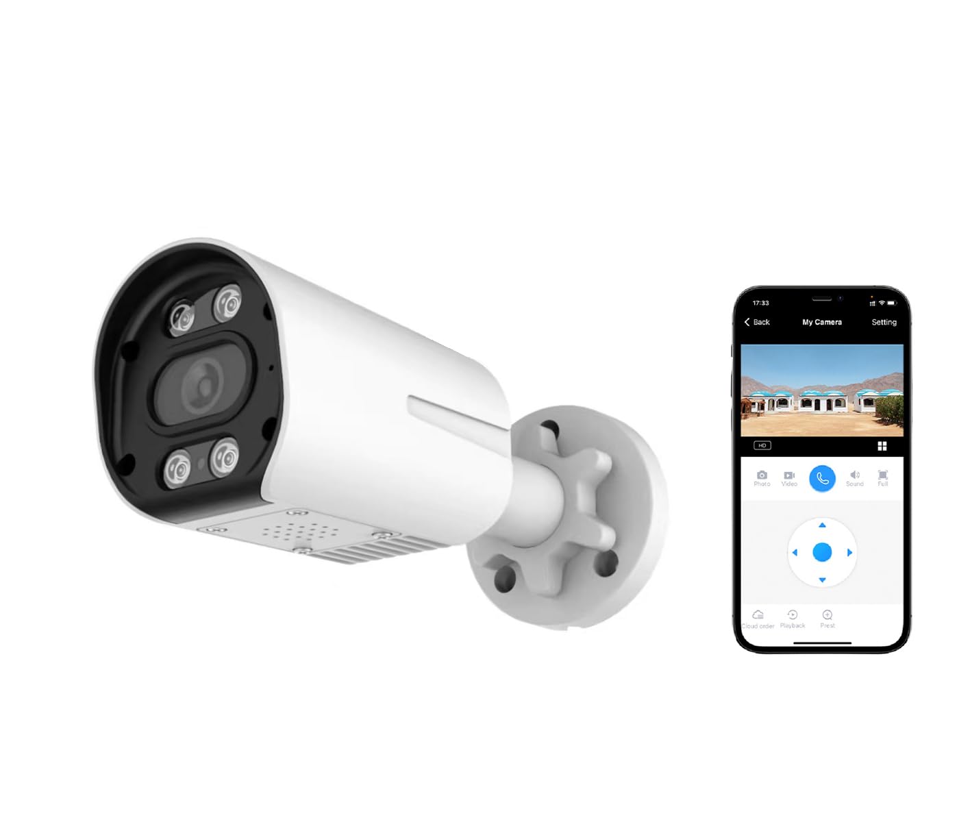 Sponsored Ad – 4MP Bullet POE Camera 10x Digital Zoom Smart Human Detection Color Night 24/7 Recording IP66 Waterproof Outdoor Security