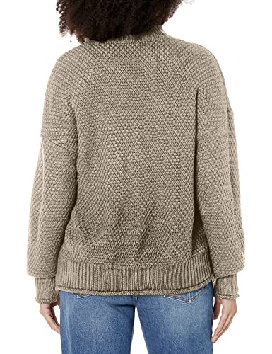 Image of ZESICA Women's Turtleneck Batwing Sleeve Loose Oversized Chunky Knitted Pullover Sweater Jumper Tops