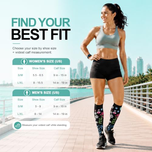 Image of Laite Hebe 3 Pack Medical Compression Sock-Compression Sock For Women and Men Circulation -Best for Running,Nursing,Athletic Sports