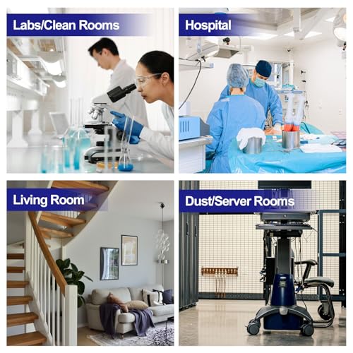 Image of uxcell 150pcs Adhesive /Sticky /Tacky Mats 13 inch x 17 inch Case of 5 Mats, 30 Sheets Each, for Cleanroom, Warehouse, Laboratory, Capture Dirt and Dust, Blue