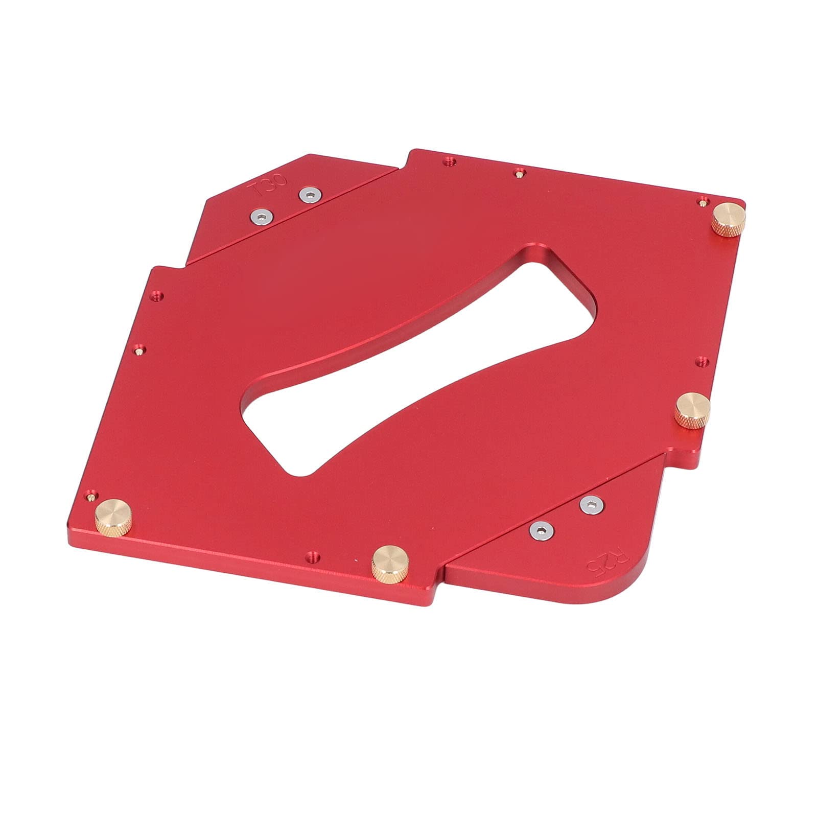 Gonetre Plantilla de Esquina de Mesa Enrutador Kit de Plantillas de Radio de Aleación de Aluminio Herramientas Profesionales de Tratamiento de Bordes de Carpintería para Carpinteros