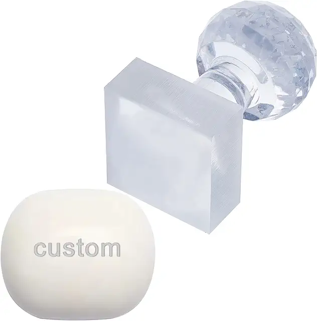 Sellos de Jabón Personalizados Acrílicos - Letra de Señoritas Sabão em Pó