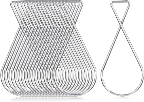 Clip Strip 100 Pack Drop Ceiling Hanger Hook Clips, T-bar Steel Hooks for Suspended Ceiling Tile Grid, Ceiling Clips for Hanging Signs Corp.