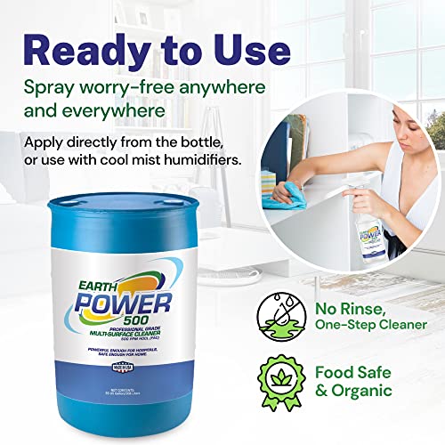 Image of Earth Power Hypochlorous Acid 500 PPM Multipurpose Cleaner - 50 Gallon