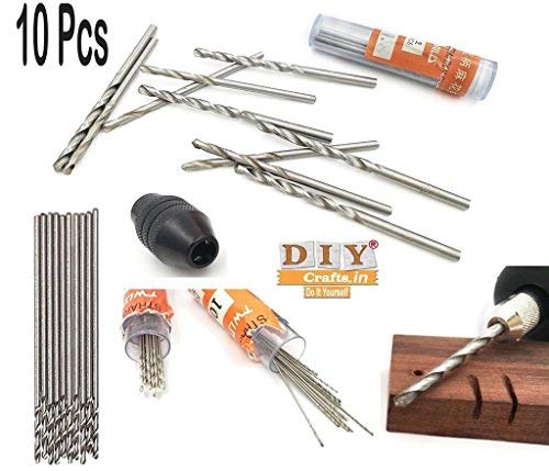 Image of DIY Crafts Pack Of 10 Pcs, Design No # 2, Micro Hss Drill Bits 0 5Mm Stra (Pack Of 10 Pcs, Design No # 2)