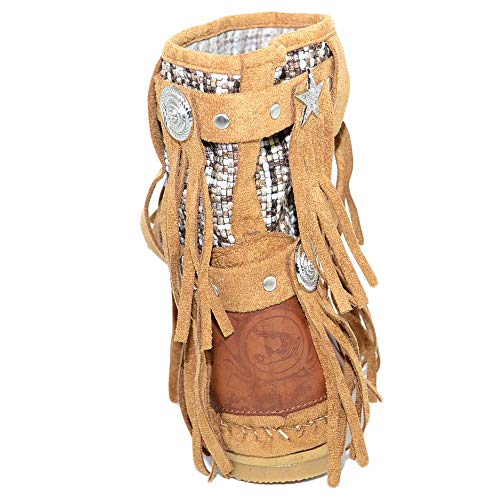 Stivaletti Donna Estivi Indianini Cuoio forati