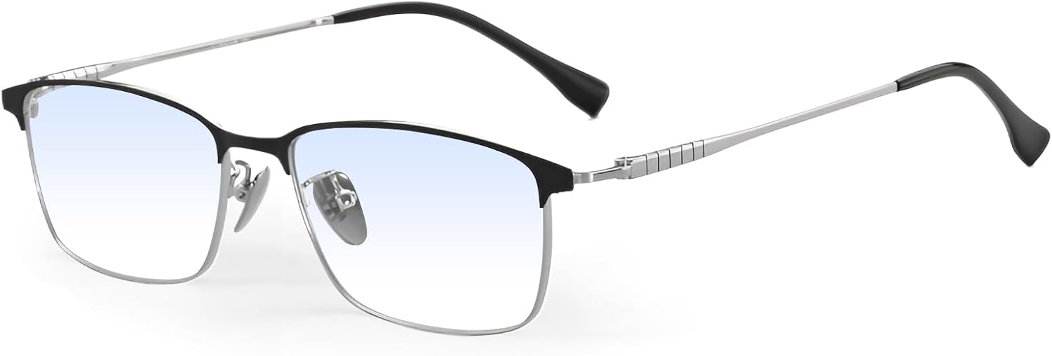 Color Blind Glasses for Men, Color Vision Deficiency Correcting & Enhancing Glasses for Red Green Colour Blindness | Luxurious Titanium Frame